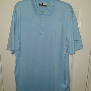 Callaway Opti Dri Striped Short Sleeve Polo Shirt Men's sz XL.